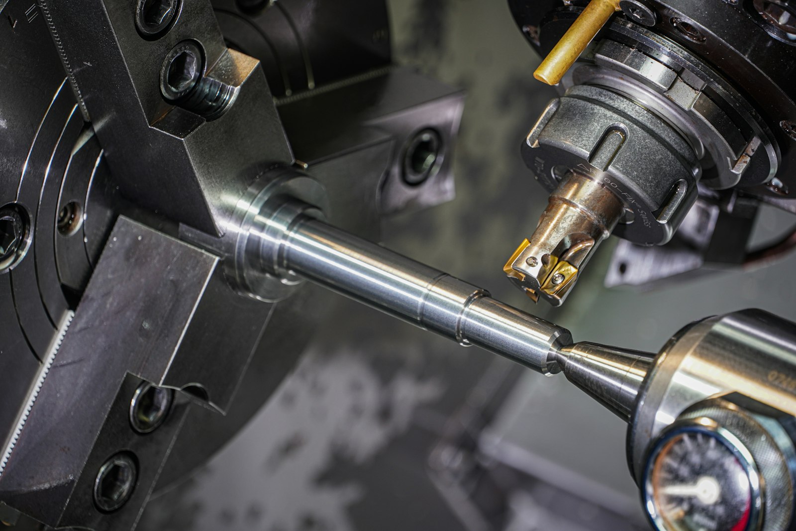 CNC milling operation producing precision engineered components to ISO quality standards