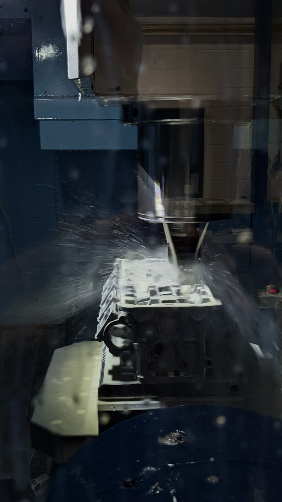 Piston cooling nozzles machined for diesel engine applications